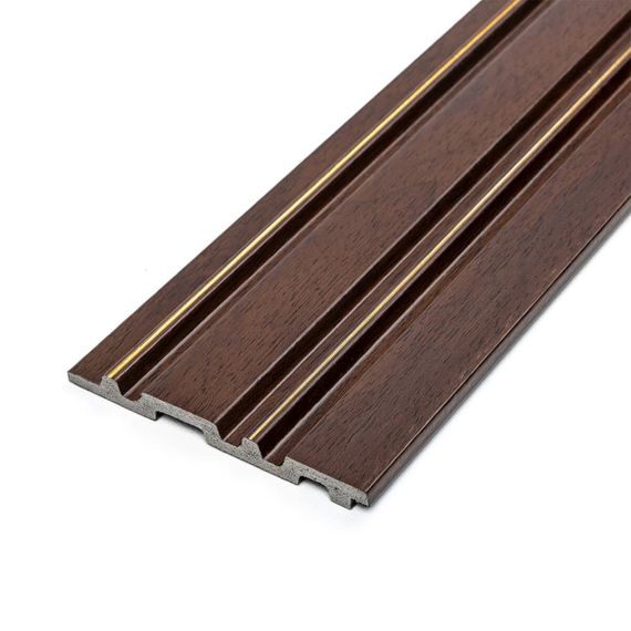 Рейка декоративна PS 2900х120х12мм Темний горіх із золотом SW-00002131-