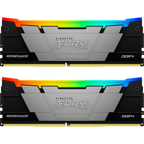 Модуль памяти для компьютера DDR4 16GB (2x8GB) 4600 MHz Renegade RGB Kingston Fury (ex.HyperX) (KF446C19RB2AK2/16) | Зображення 1