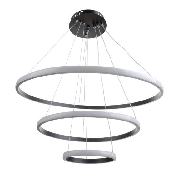 Люстра потолочная подвесная в холл LED BR-951S/3 78W WW BK