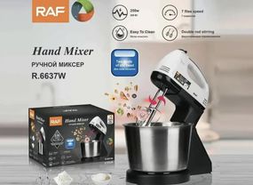 Міксер з чашею RAF R-6637W 250Вт Стаціонарний міксер для збивання