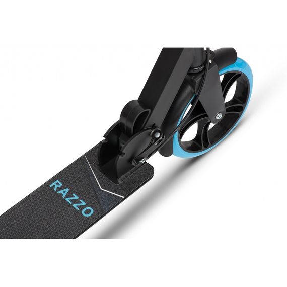 Самокат із ручним тормозом Razzo CITY 200 мм. алюмінієвий HUL1-200 Black/Blue | Зображення 2