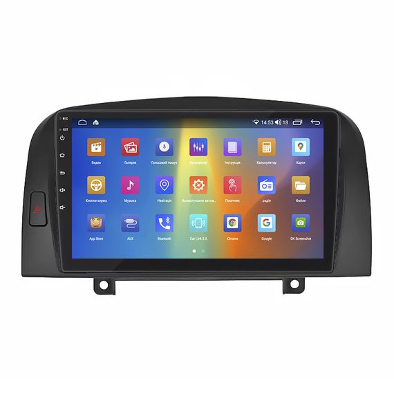 Штатная магнитола Lesko для Hyundai Sonata V (NF) 2004-2010 экран 9" 2/32Gb CarPlay 4G Wi-Fi GPS Prime | Зображення 1