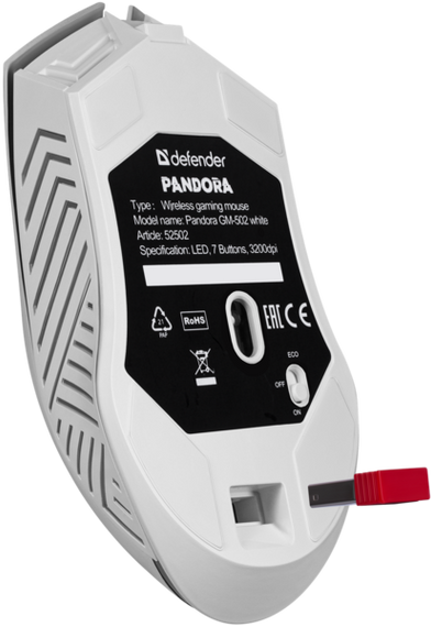 Миша Defender Pandora GM-502 White (52502) | Зображення 6