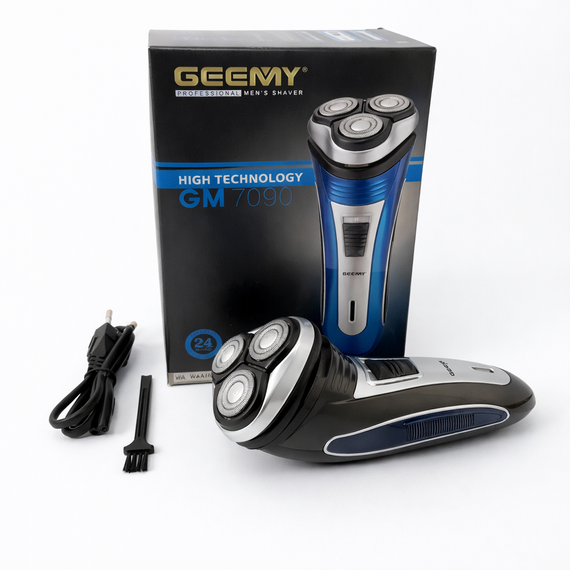 Електробритва GEEMY GM-7090 3 в 1 з тримером для вусів, бездротова | Зображення 3