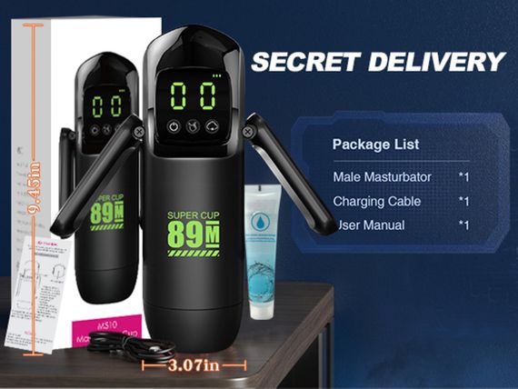 Мастурбатор - 7 vibration and suction functions + Booster Sex Aura | Зображення 7