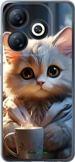 Чохол на Infinix Smart 8 Білий кіт "5646u-3431-2448"