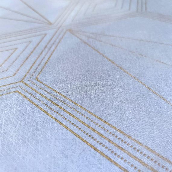 Самоклеющаяся пленка 0,45х10м х 0,07мм Голубая с золотом SW-00001218 | Зображення 1