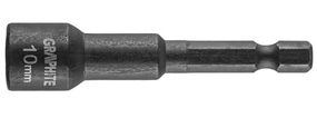 Головка торцевая GRAPHITE, ударная с магнитом, 10 мм, сталь S2 (56H552)