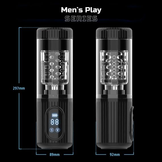 Мастурбатор - Erospace Men’s Play Automatic Thrusting Masturbator B2 | Зображення 9