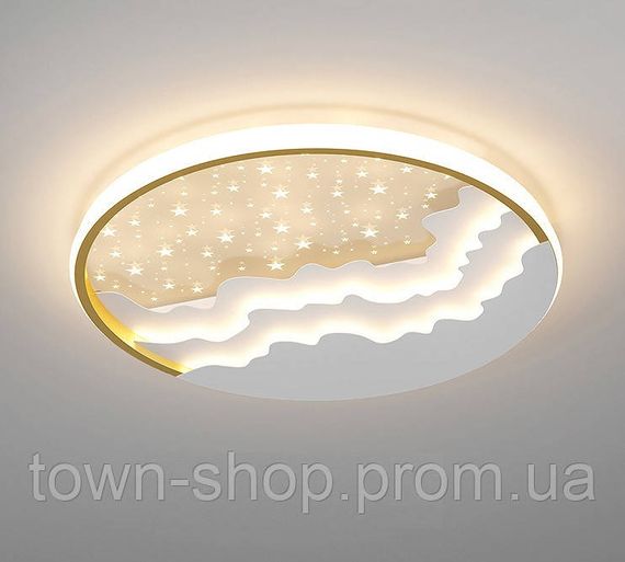 Люстра потолочная LED 2359-500-wh-gd-k Золото 6х51х51 см. | Зображення 2