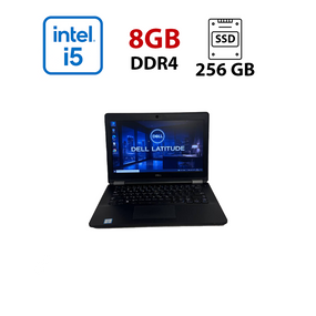 Нетбук Б-класс Dell Latitude E7270 / 12.5" (1366x768) TN / Intel Core i5-6300U (2 (4) ядра по 2.4 - 3.0 GHz) / 8 GB DDR4 / 256 GB SSD / Intel HD Graphics 520 / WebCam б/у