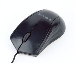 Оптична мишка Gembird MUS-3B-02, USB інтерфейс, чорний колір