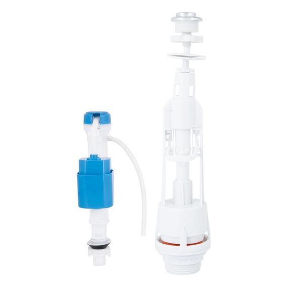 Lidz LT06 Комплект арматура з клапаном нижнього подавання 1/2, хром кнопка | Зображення 4