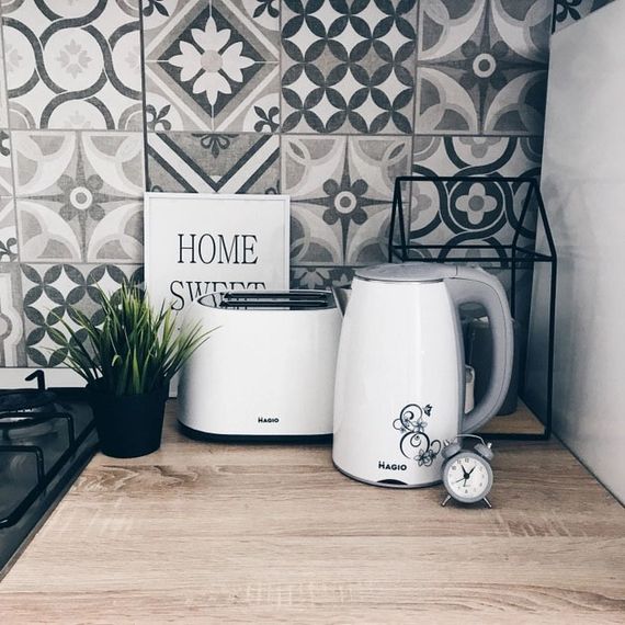 Електрочайник MAGIO MG-512, 1.7 л 1650 Вт, стильний електрочайник, чайник електро, чайник дисковий | Зображення 1