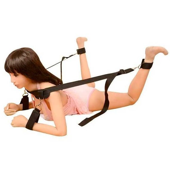 БДСМ бандаж для фіксації рук і ніг - Чорний - Садо-мазо | Зображення 4