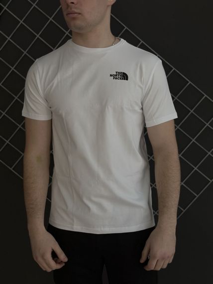 Комплект 3 в 1 Демісезонний спортивний костюм TNF кофта на змійці хакі + чорні штани (двонитка) + Футболка біла TNF | Зображення 3