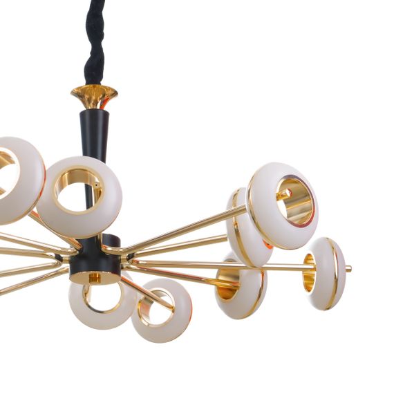 Люстра молекула подвесная LED 80W WW BK+GD (ВL-791S/12) | Зображення 7