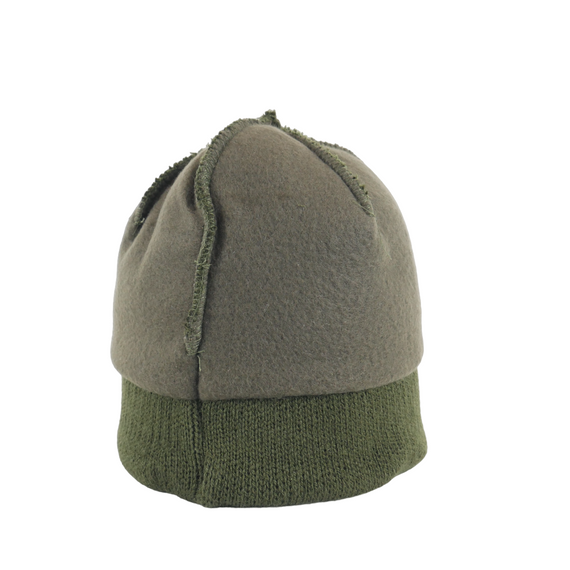 Шапка-балаклава вязаная на флисе олива | Зображення 8