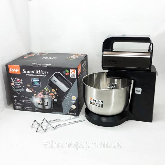 Ручний міксер з різними режимами швидкості RAF R.6652 1000 Вт 3.5 л Хороший міксер кухонний ZI-85 | Зображення 6