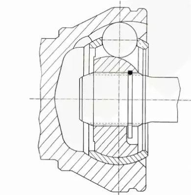 ШРКШ (ШРУС) Opel Astra G 1,4/1,6/1,7TD, SPIDAN (21195) | Зображення 1