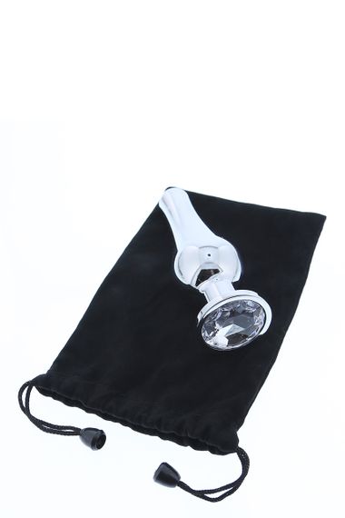 DT21825 анальна пробка конічної форми Dream Toys GLEAMING LOVE SILVER PLEASURE PLUG L sexstyle | Зображення 4