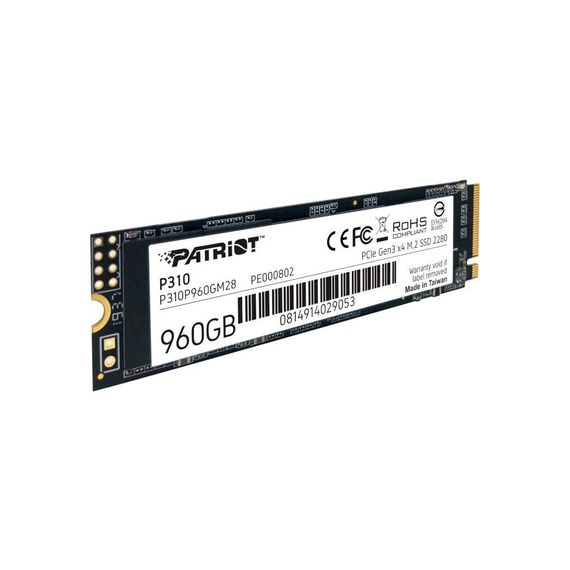 Накопичувач SSD M.2 2280 960GB Patriot (P310P960GM28) | Зображення 1