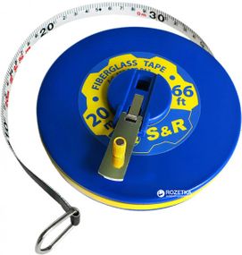 Рулетка S&R Fiberglass Tape 20 м x 13 мм (422920013)