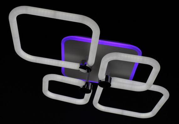 Люстра світлодіодна стельова LED світильник для квартири на стелю лед з пультом 26951 Білий 12х45х70 см. | Зображення 8