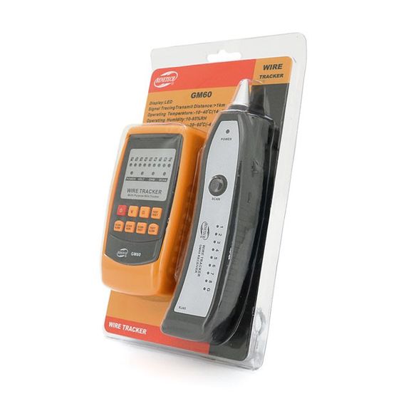 Кабельний LAN тестер трасошукач Веnеtесh GМ 6О з роз'ємами RJ-11 і RJ-45 шукач дротів індикатор проводки MV-98 | Зображення 6