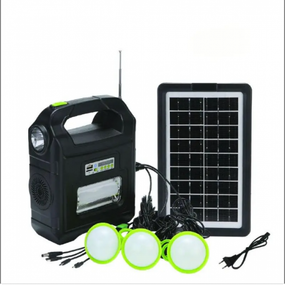 Портативная cолнечная автономная система Solar Light DT-9026 панель походны фонарь радио повербанк