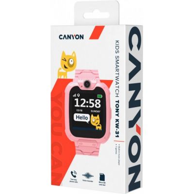 Смарт-годинник Canyon CNE-KW31RR Kids smartwatch Tony, Pink (CNE-KW31RR) | Зображення 5