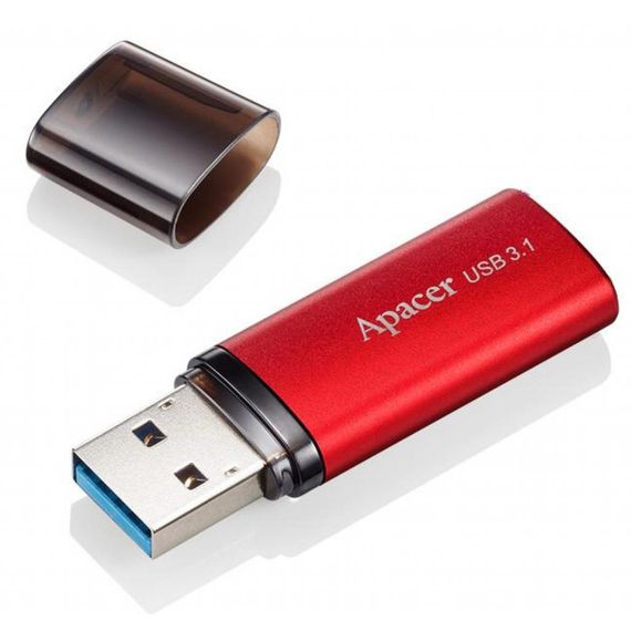 USB флеш накопичувач Apacer 64GB AH25B Red USB 3.1 Gen1 (AP64GAH25BR-1) | Зображення 2