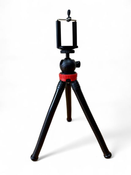 Гибкий штатив восьминог Primo Octopus Big с креплением KR01 для смартфона - Black/Red