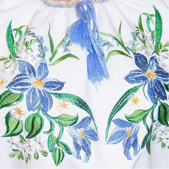 Платье вышитое Украинская вышиванка 473 цвет белый размер XL/XXL | Зображення 1