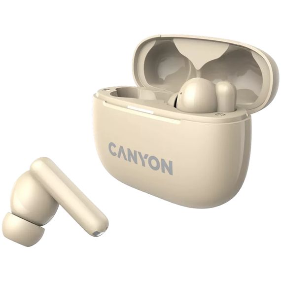 Навушники Canyon TWS-10 OnGo ANC ENC Beige (CNS-TWS10BG) | Зображення 4