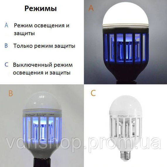 Світлодіодна лампа для комах Zapp Light, електрична пастка для комах, протимоскітна лампа від комарів WO-99 | Зображення 1