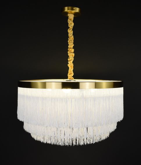 Люстра підвісна на 4 лампочки 27867 Латунь 40-70х60х60 см. | Зображення 1