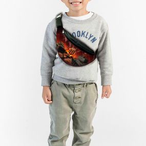 Сумка-бананка  "World of Tanks"  з принтом, 32х15см, дитяча, молодіжна (00113)