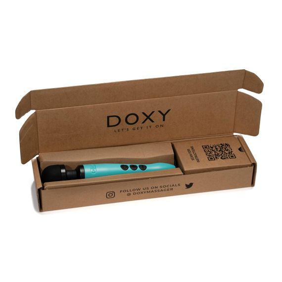 Вібромасажер DOXY3 USB-C Massager TURQUOISE Sex Aura | Зображення 5