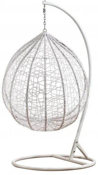 Підвісне крісло-гойдалка кокон Bonro Бонро 329M (біло-сіре) (46000012) | Зображення 5