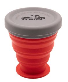 Стакан складной силиконовый Tramp с крышкой 200 ml terracota (UTRC-126-terracota)