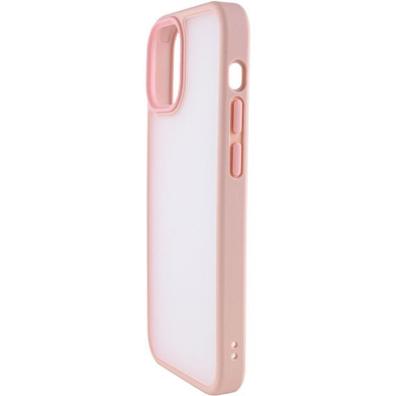 TPU+PC чохол Metal Buttons для Apple iPhone 13 (6.1") TPU+PC, Рожевий | Зображення 2