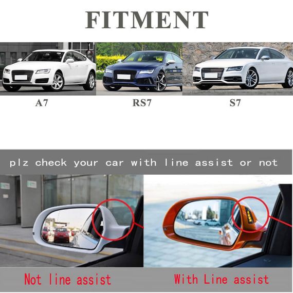 Кришки дзеркал (Карбон) для Ауди A7 2010-2018 рр | Зображення 6