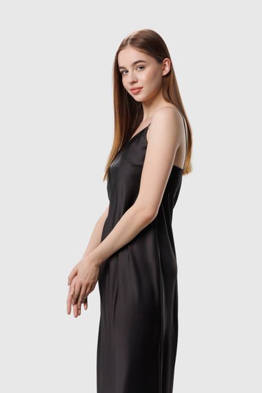 Сукня вечірня однотонна жіноча On me 2348 XS Чорний shop (2000990249968) | Зображення 3
