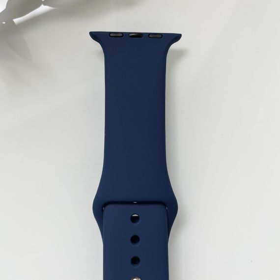 Силіконовий ремінець для розумного годинника Smart Watch 42/44 (Темно-синій)