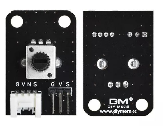 Потенциометр аналоговый вращение 10кОм Diymore | Зображення 2