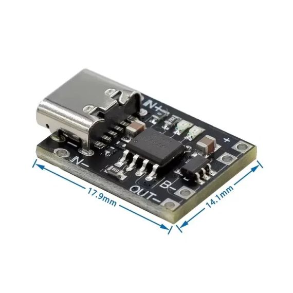 Плата зарядки TP4056 Mini 4.2В 1А (4.2V 1A) 18650 Li-ion Type-C