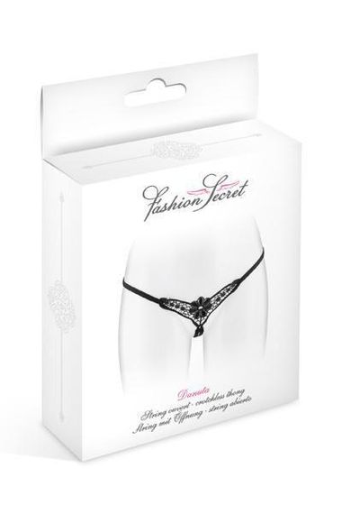 Трусики-стрінги з доступом Fashion Secret DANUTA Black | Зображення 2