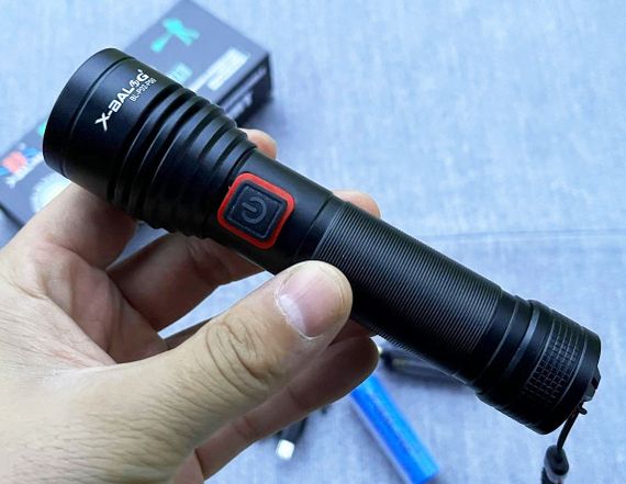 Мощный фонарь ручной аккумуляторный Bailong BL-P02-P50 сверхъяркий фонарик 18650 Зум ZOOM P50 Type-C | Зображення 3