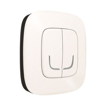 Valena Allure with NETATMO. Умный беспроводной выключатель 2-клавишний.Жемчужный (752987) | Зображення 2
